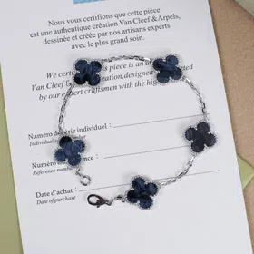 Van Cleef & Arpels four-leaf lucky 5-flower bracelet-3769  