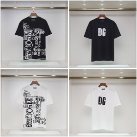 Alexander McQueen letter-print crew neck short-sleeved casual T-shirt-5435  