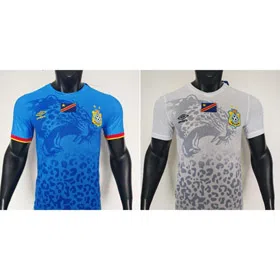 DR Congo Leopard Themed Soccer Kit-6097  