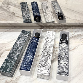 Dior Floral & Bird Print Automatic Tri-fold Sun Umbrella-6493  