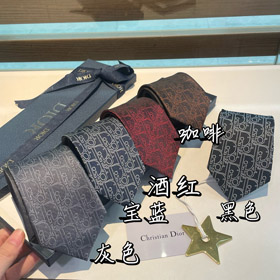 Christian Dior Oblique Gradient Jacquard Silk Business Tie-6575  